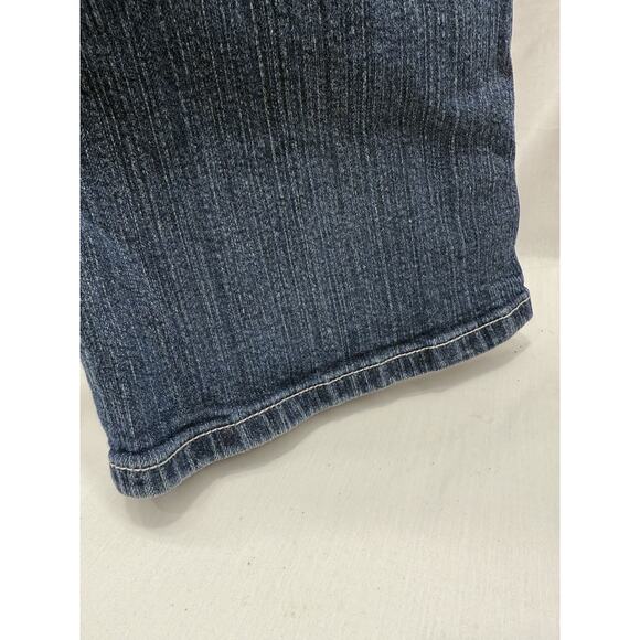 Red Rivet Jeans Women’s 11 Bootcut Blue Denim Fleur De Lis Rhinestone Pockets - Picture 6 of 16